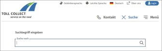 
Das Suchfeld mit der Lupe